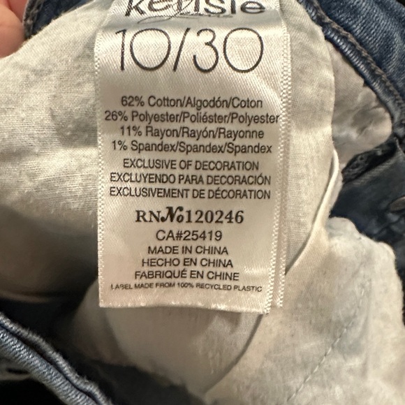 Kensie Blue Denim Skirt - Picture 3 of 5